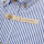 Camisa m/l rayada azul