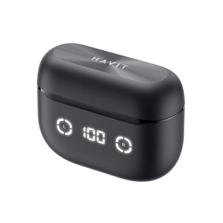 Auriculares inalámbricos Havit TW984 con cancelación de ruido y display de batería Auriculares inalámbricos Havit TW984 con cancelación de ruido y display de batería