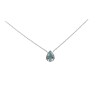 Conjunto Lágrima- Plata rodinada 925-Piedra Aguamarina-CJ2024 conpiedra