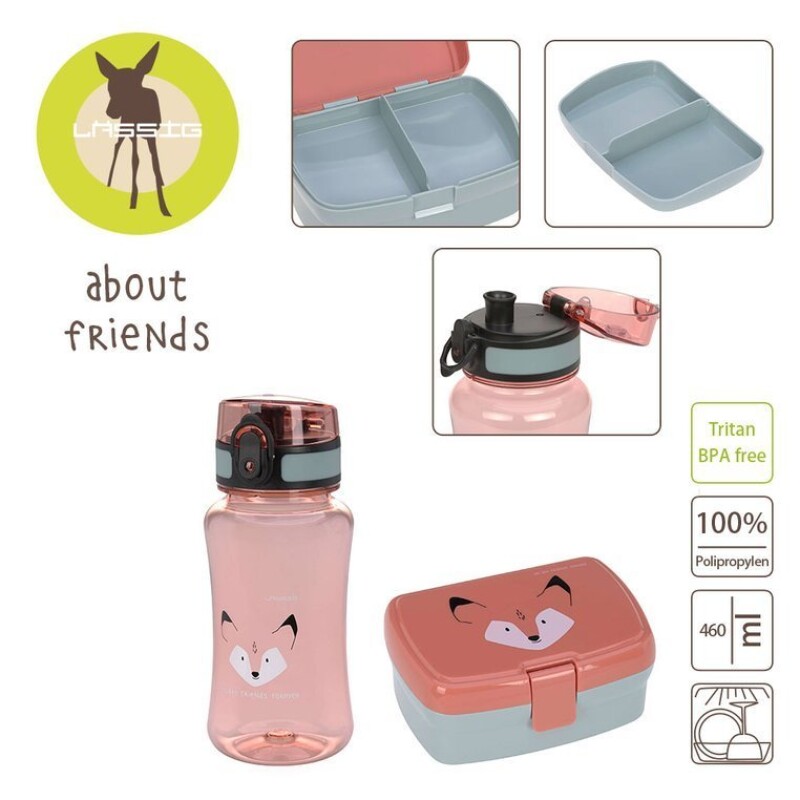 Set x2 Lunchera Y Vaso Lassig LASSIG SET X2 LUNCHERA Y VASO