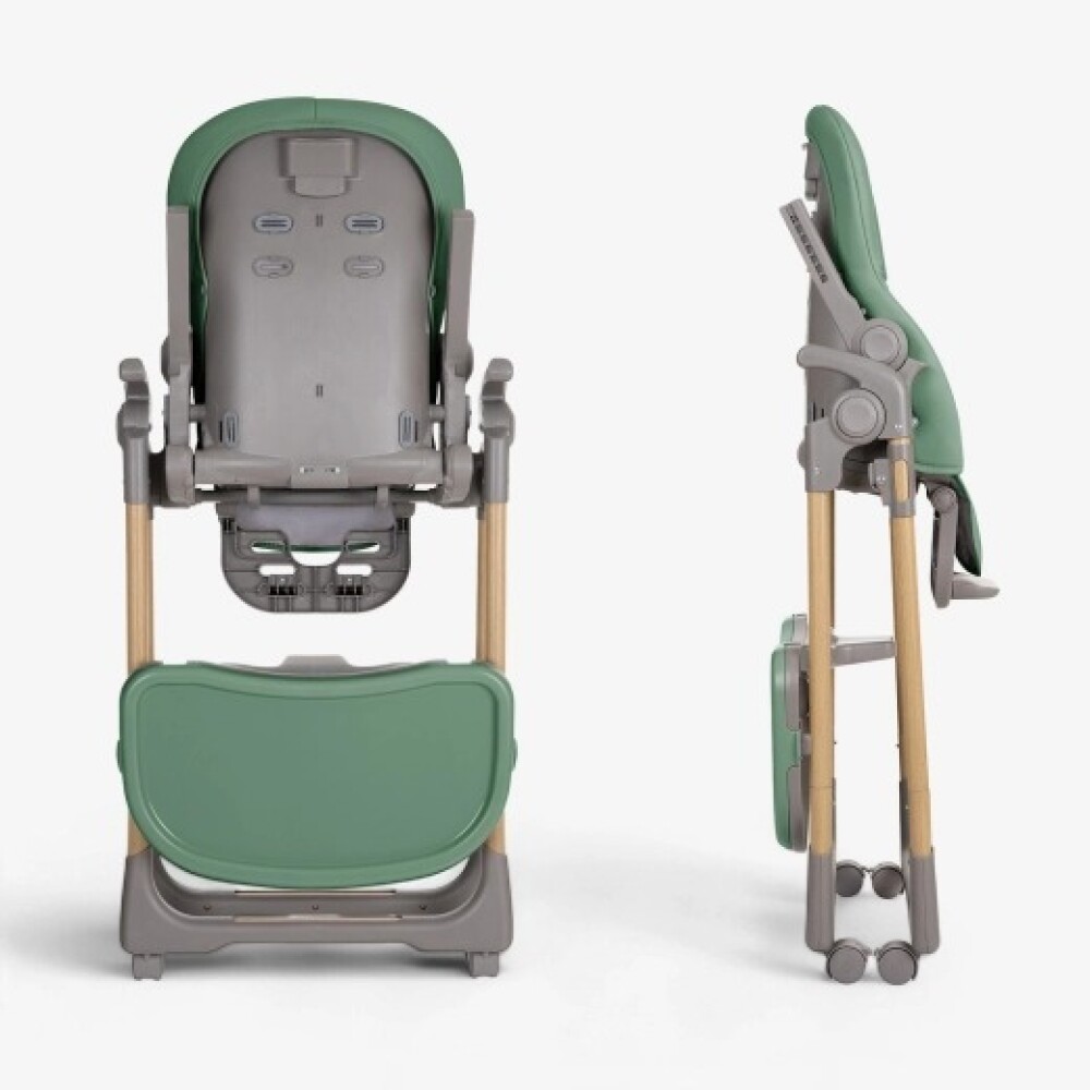 Silla de comer Olive deluxe KIKKABOO green