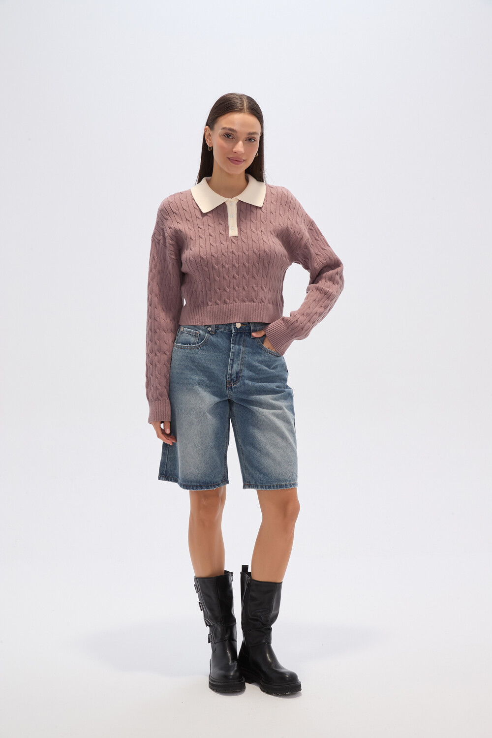 Sweater Lapan Taupe / Mink / Vison