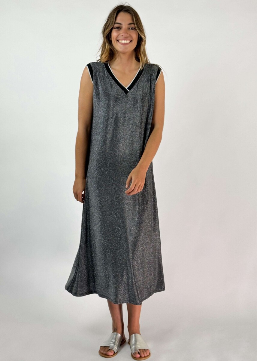 VESTIDO SELENDRA - PLATEADO 