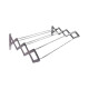 Tendedero plegable pared en aluminio 100 cm GRIS
