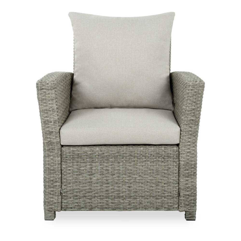 SET DE COMEDOR RATTAN-SINTETICO NATURAL-BEIGE MALIBU