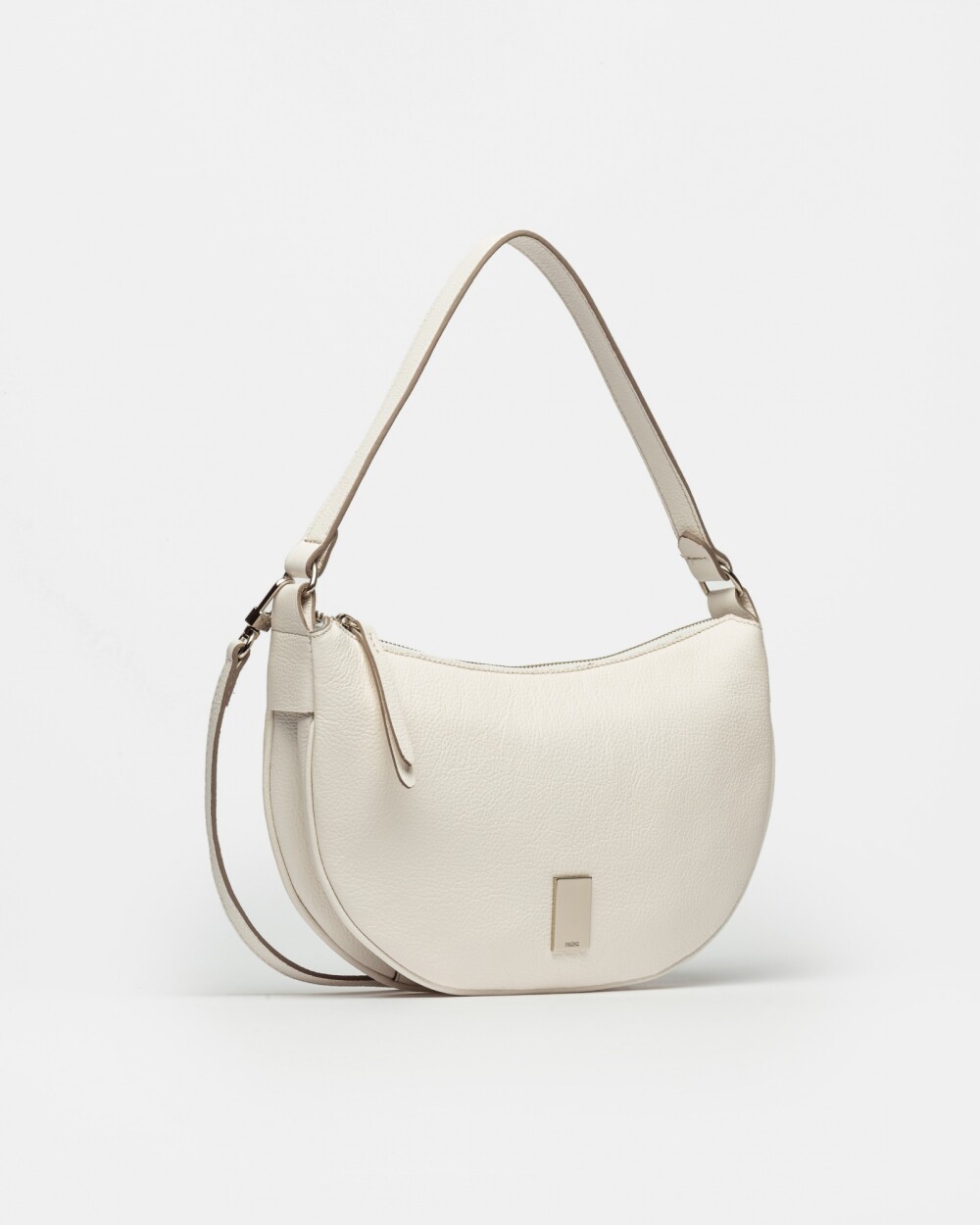 Cartera Al Hombro Lua En Napa Blanco