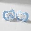Set x2 chupetes BUBA fisiologico 0-6 meses elefante celeste