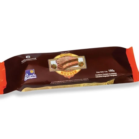 ALFAJOR PUNTA BALLENA BOMBON MARROC PACK X6 ALFAJOR PUNTA BALLENA BOMBON MARROC PACK X6