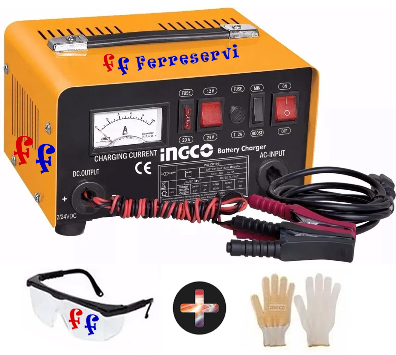 CARGADOR BATERIAS 12/24VOLT INGCO ING-CB1601 