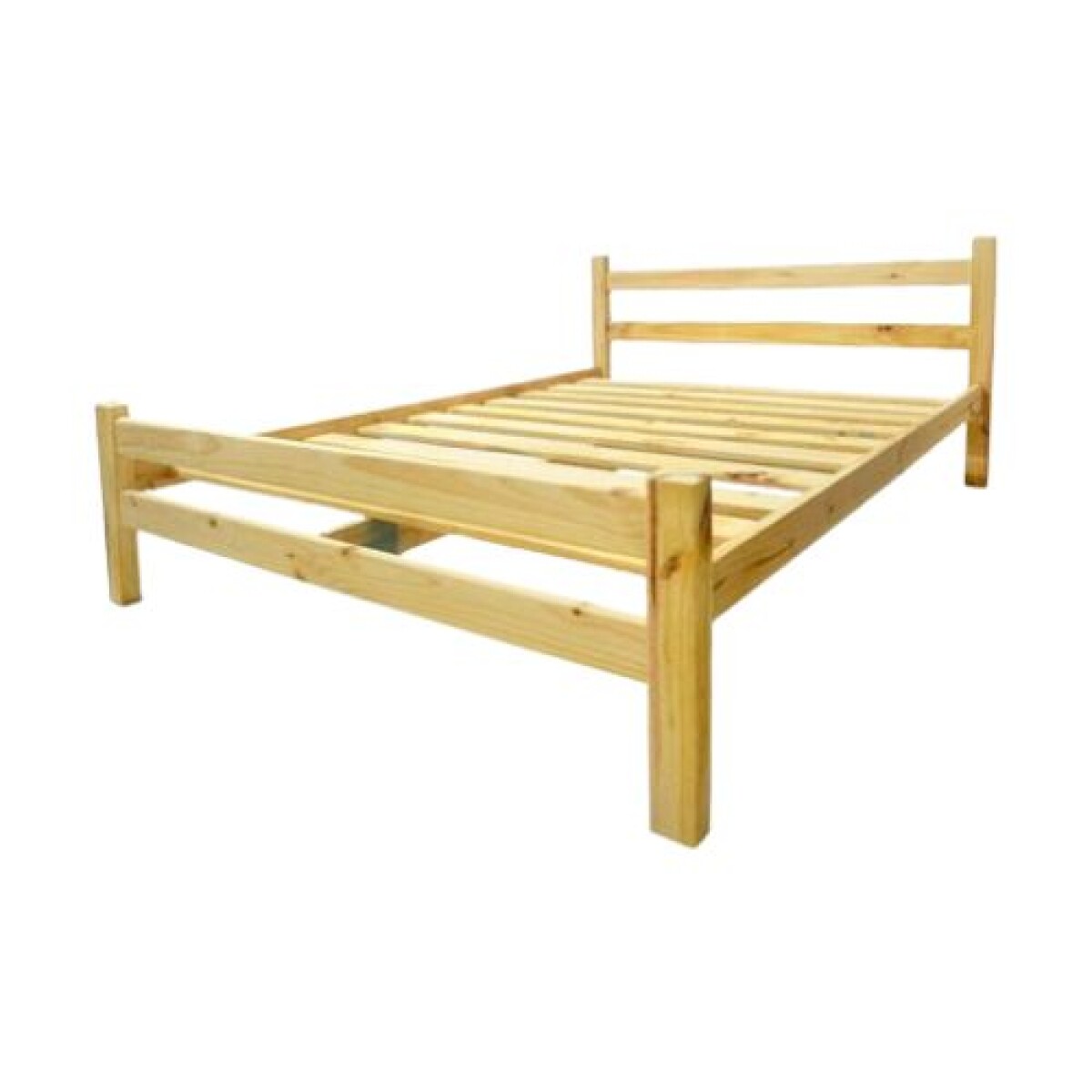 Cama de madera 2 plazas linea nacional 140 x 190 cm 