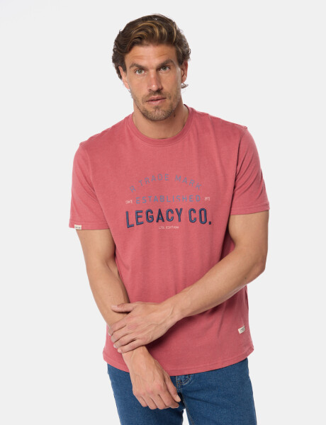 REMERA ESTAMPADA Bordo