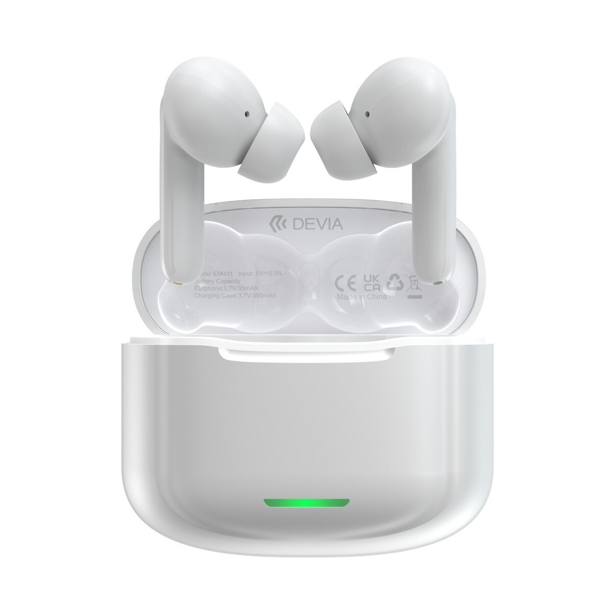 AURICULARES INALÁMBRICOS DEVIA STAR SERIES BLUETOOTH 30HS ANC-E1 TWS Blanco