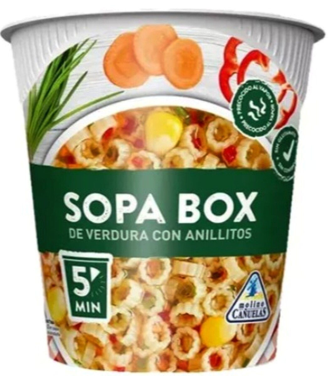 SOPA BOX RAMEN VASO 45G VEGETALES ANILLITOS 