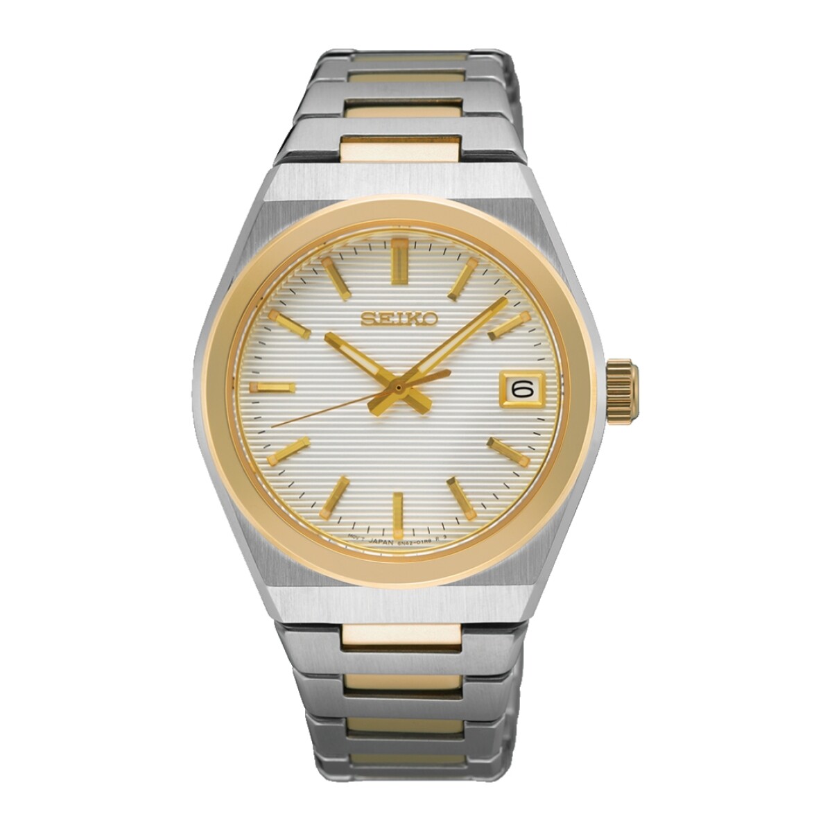 Reloj Seiko SUR578P1 para hombre con correa de acero - Dorado 