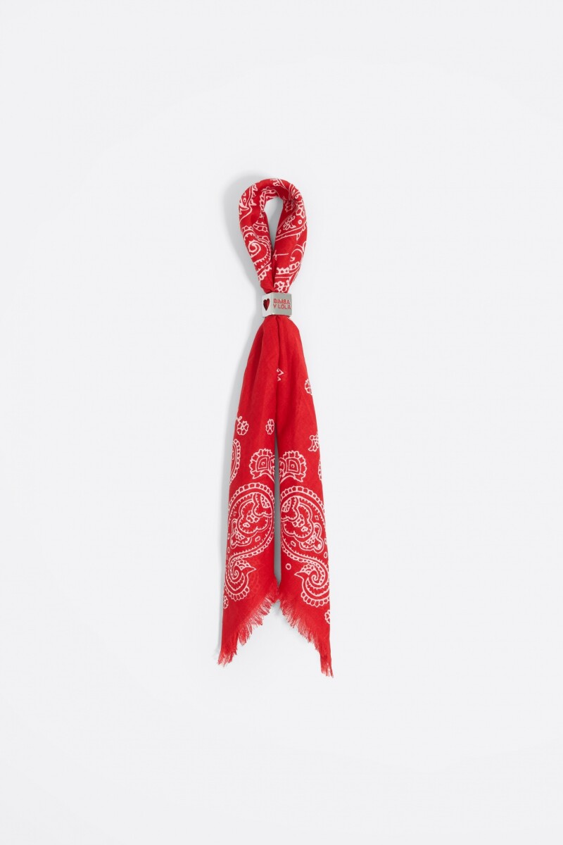 CHARM BOLSO PAÑUELO Rojo