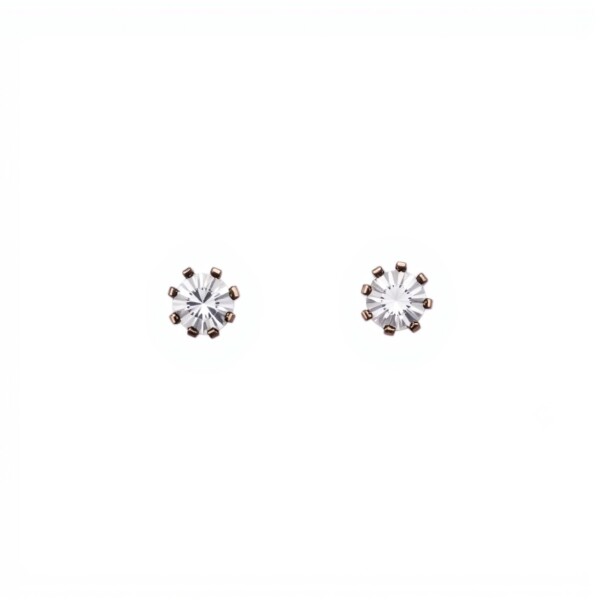 Caravanas Circulo-Plata 925-Piedra Zirconia-CA3116 conpiedra