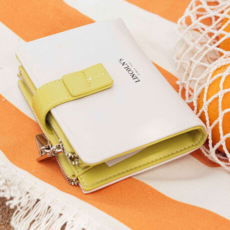 Billetera Simona Manteca C/Pistacho