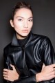 Chaqueta eco cuero negro