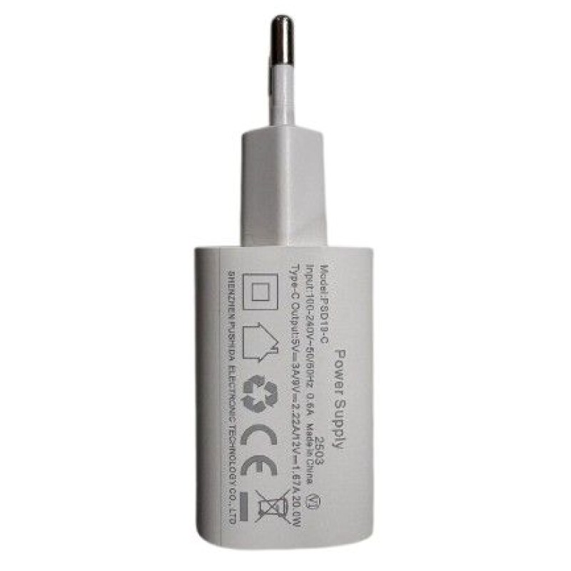 CABEZAL PARA TOMA USB TIPO C 2,2A. BLANCO CABEZAL PARA TOMA USB TIPO C 2,2A. BLANCO