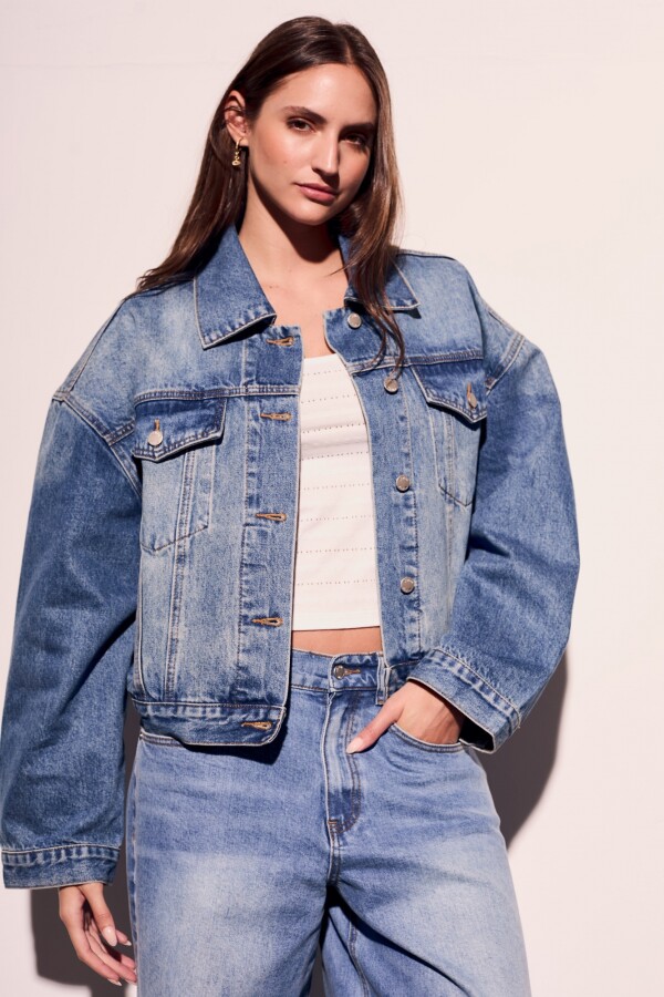 Campera Denim Oversize Denim