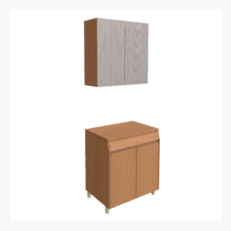 JUEGO MODULAR PARA COCINA INCLUYE AEREO Y BAJO MESADA GAMAS DE BEIGE