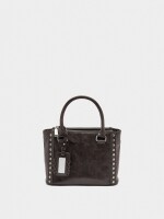 Bolso Tote Con Tachuelas marron