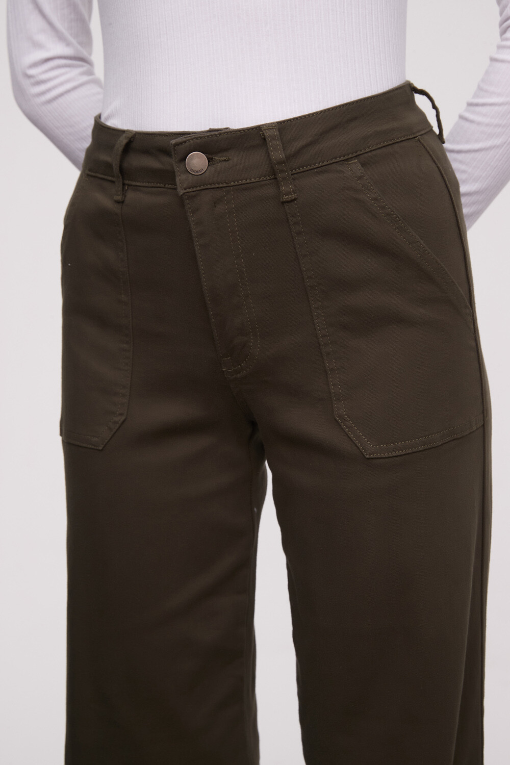 Pantalon Ergu Verde Oliva Oscuro