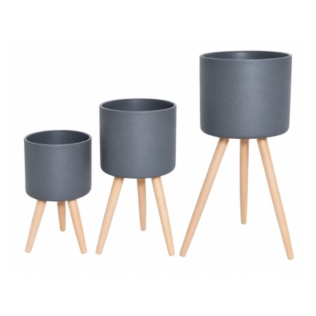 Set de macetas Concret Gris