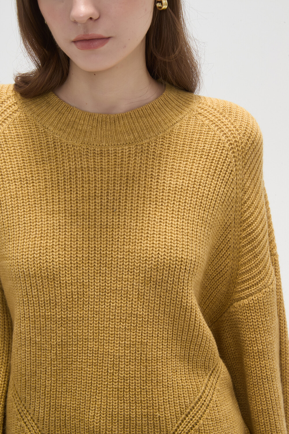 Sweater Tiros Mostaza Melange