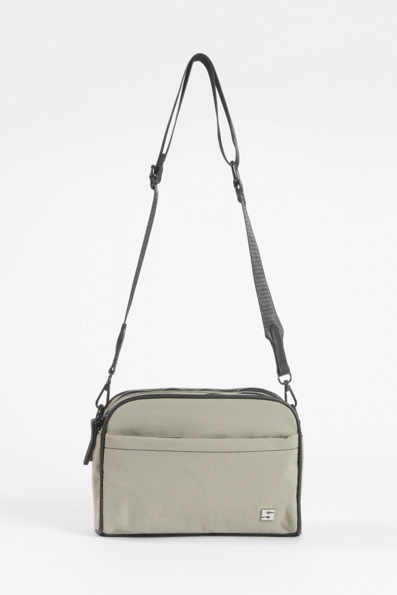 Bandolera doble cierre verde