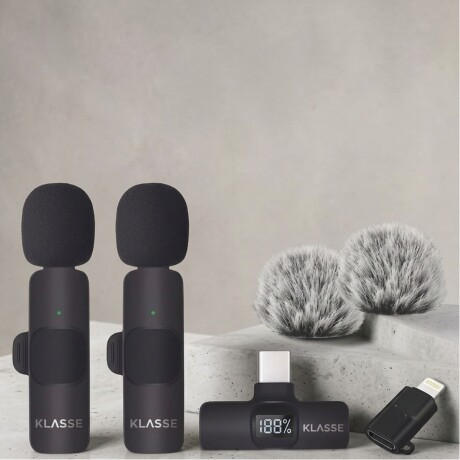 Set x2 Micrófonos Corbateros Klasse | USB-C + Lightning Set x2 Micrófonos Corbateros Klasse | USB-C + Lightning