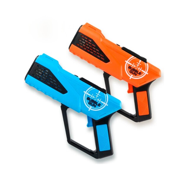 Pistola Arma Dispara Burbujas Burbujero Pilas Niños Luces Variante Color Naranja