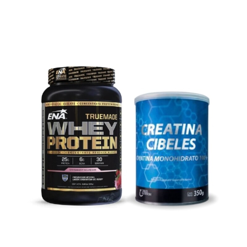 PACK ENA WHEY PROTEIN TRUE MADE 2 LB + CREATINA CIBELES 350 GR PACK ENA WHEY PROTEIN TRUE MADE 2 LB + CREATINA CIBELES 350 GR