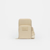 Mini Bag Amy En Efecto Cuero Saffiano Natural