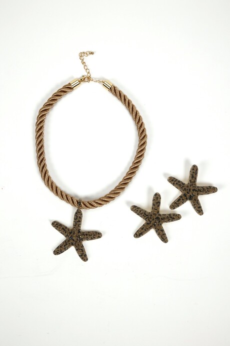 Collar Marea, Set Collar Y Caravanas Color Unico