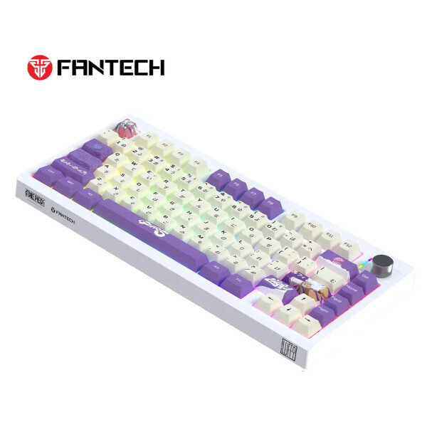 Teclado Mecánico Fantech Maxfit8 One Piece Mk921 BLANCO