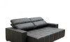 Sillón cama Madrid - 4 Cuerpos 100% Cuero Charcoal