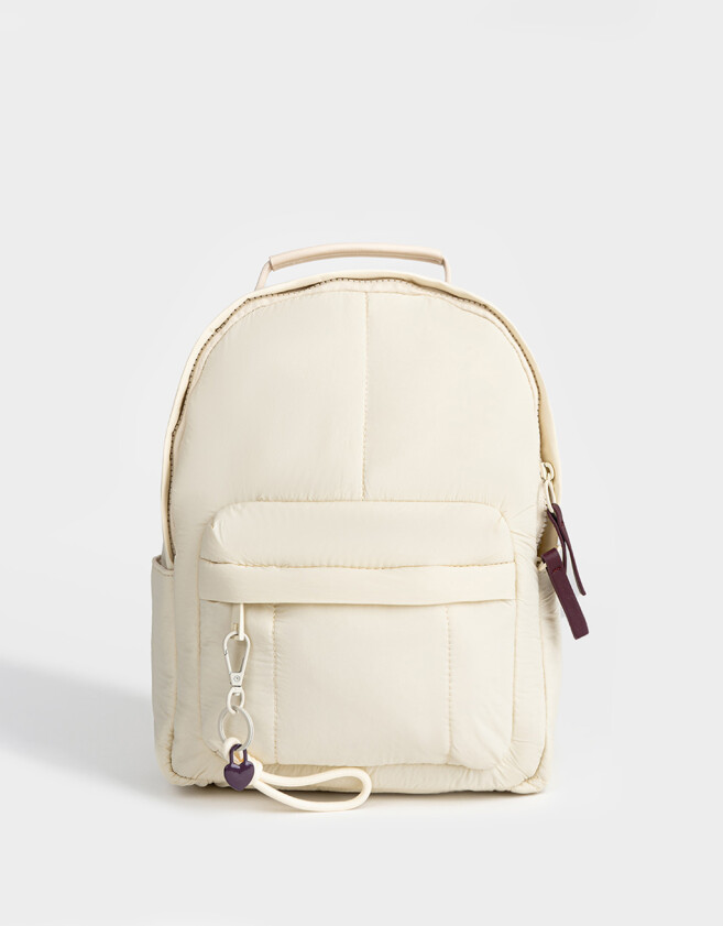Mochilas Urbanas Mochila Deportiva Puffy Crudo - Blanco Crudo