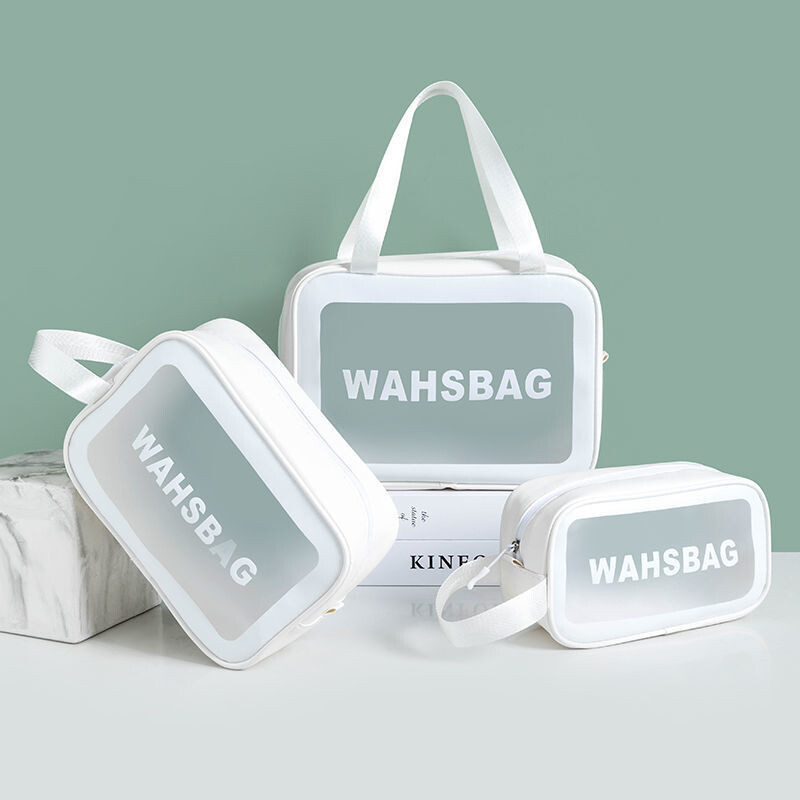 Set de Neceser de Viaje Transparentes Impermeables Washbag Blanco