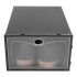 Caja Organizadora Zapatos Zapatera 24 Unidades Caja Apilable Variante Color Negro