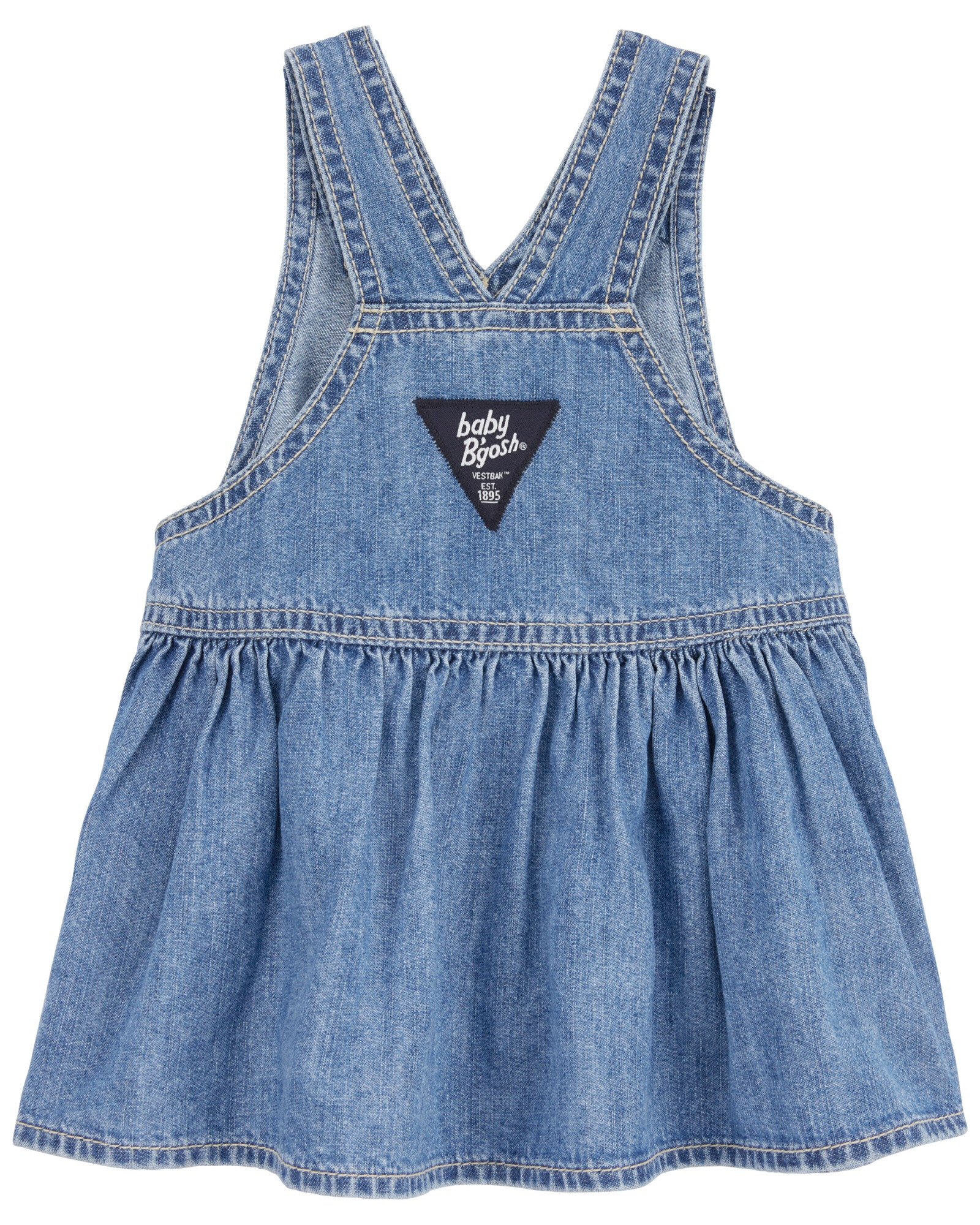 Vestido jumper jean Sin color