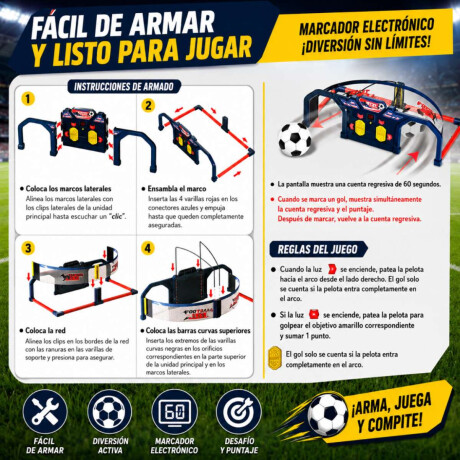 Arco de fútbol rebotador Sc