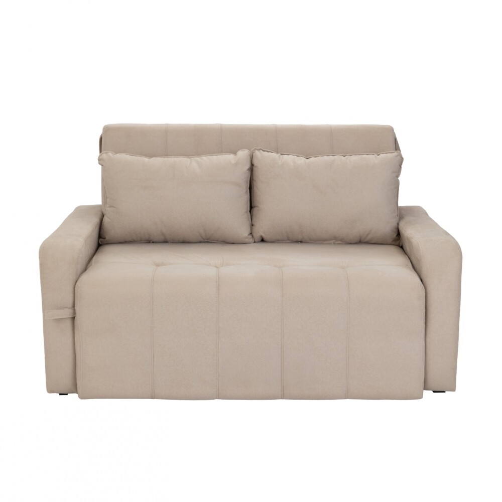 Sofá Cama Amora New con Baúl Beige
