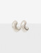 Aros Argollas Metal Aros Argollas De Acero Chunky - Plateado