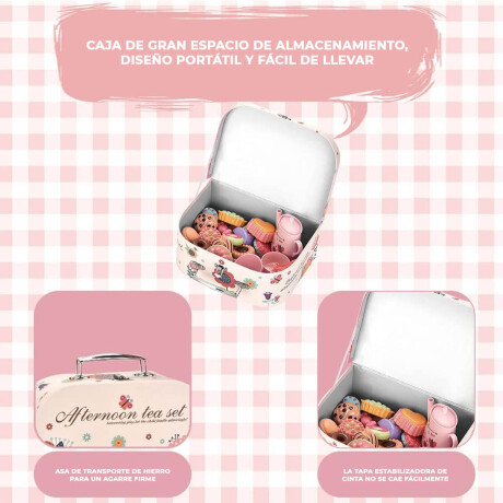 Set Juego Juguete De Té Con Valija + Accesorios Jug007016