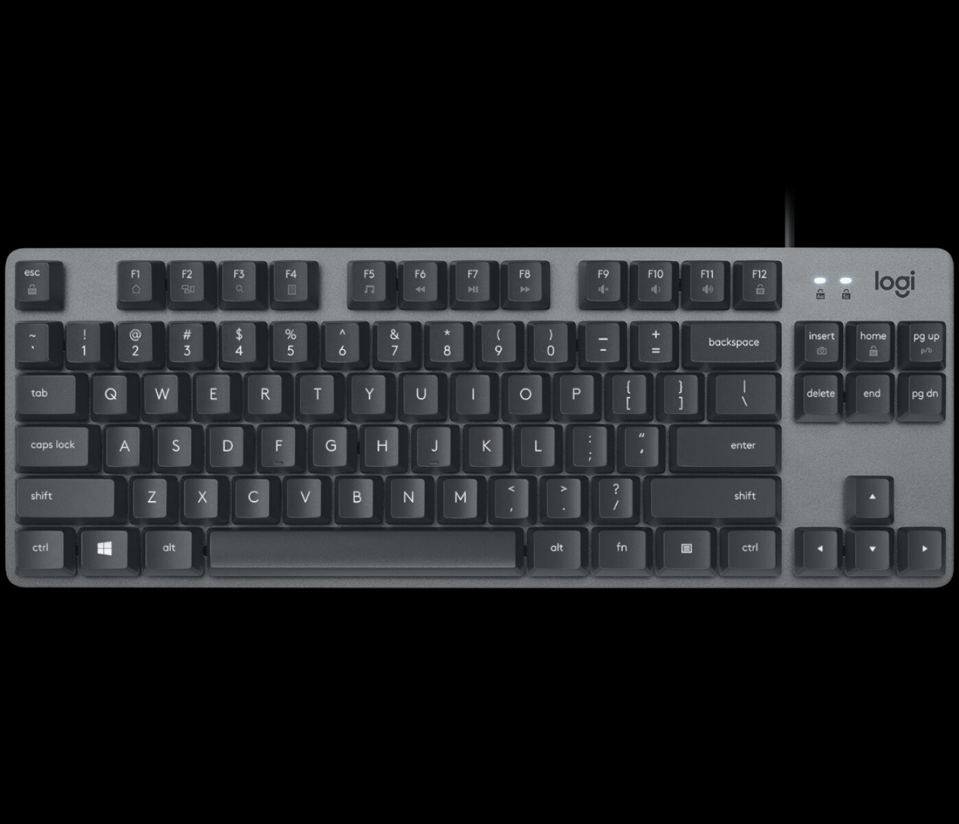 Teclado Logitech K835 Tkl Qwerty Gl Blue Clicky Español España Color Negro 