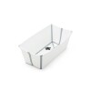 PACKBRN Set Baño Stokke Flexibath Plegable Con Reposera Blanco Y Gris