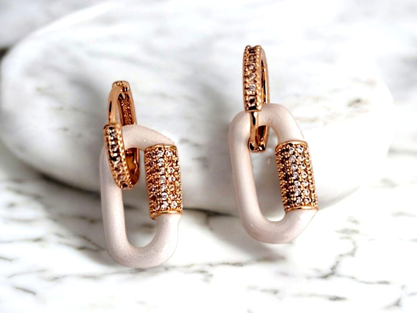 Caravanas Hanna - Blanco 