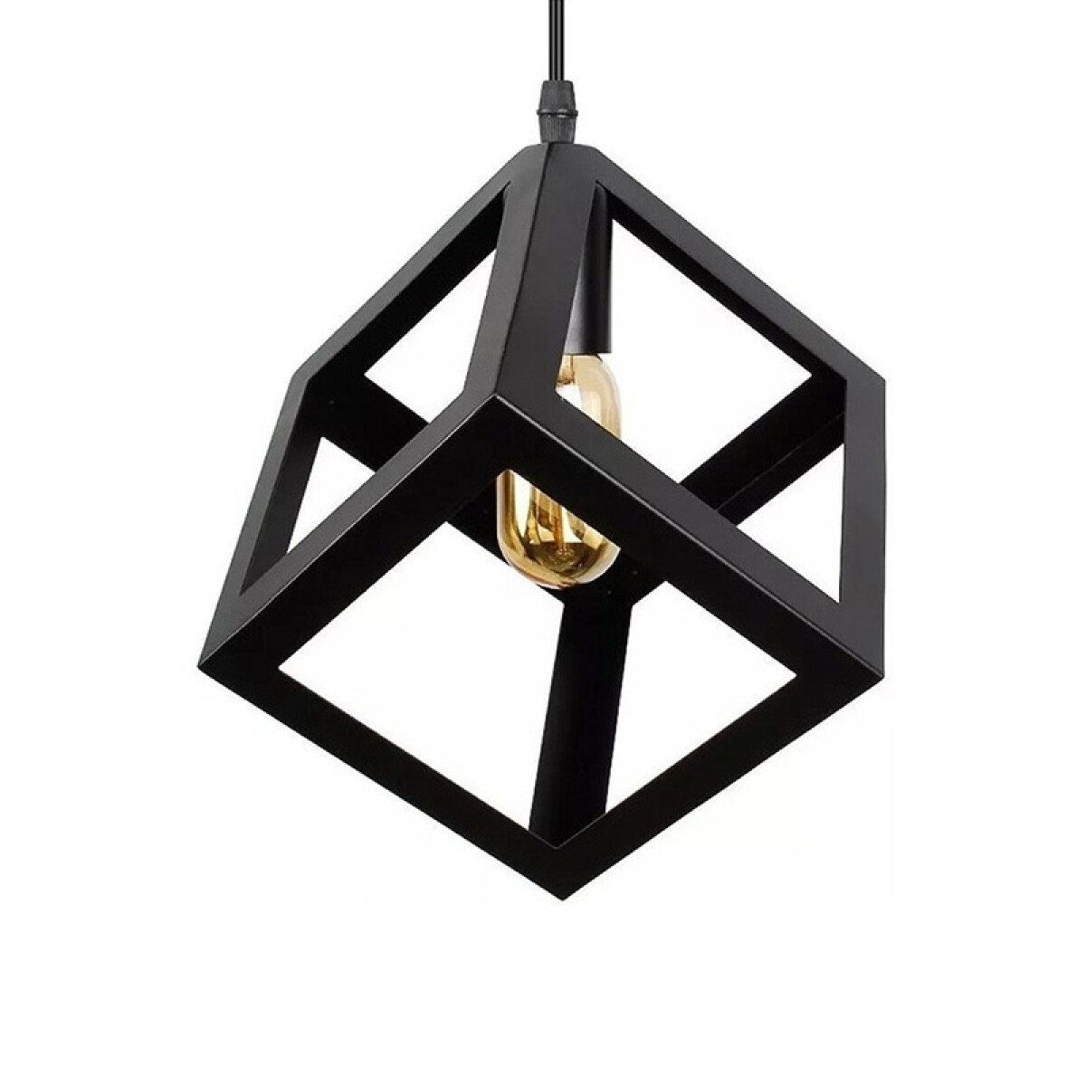Lámpara Colgante Cube Negro 