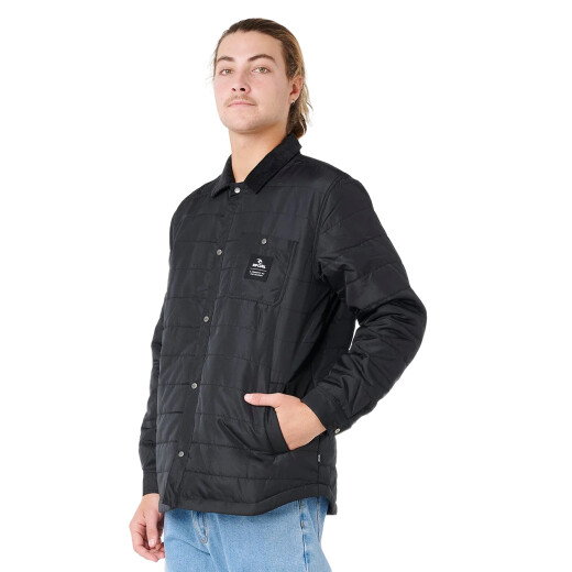 Campera Rip Curl Coastal Quilted Shirt - Negro Campera Rip Curl Coastal Quilted Shirt - Negro